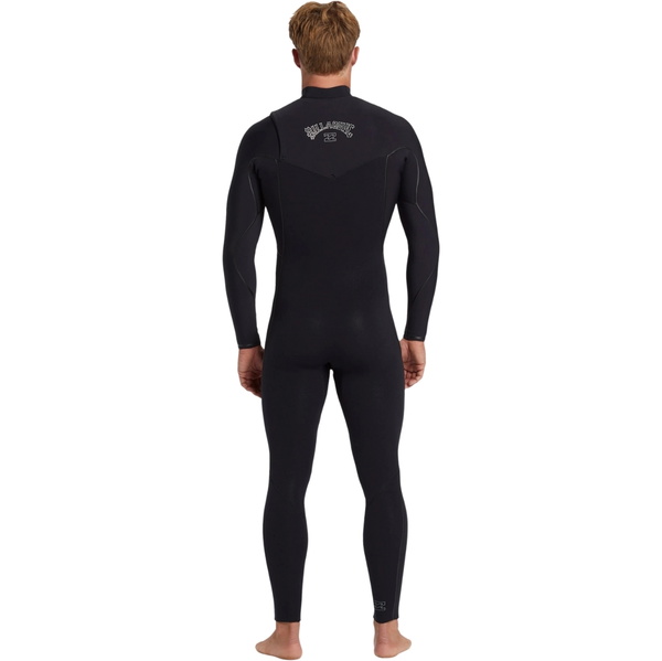 2026 Billabong Heren Furnace Natural 4/3mm Borst Ritssluiting Wetsuit ABYW100265 - Black